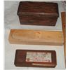 Image 1 : group of 3 wooden boxes - vintage