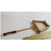 Image 3 : early novelty wooden paddle + vintage wooden racket
