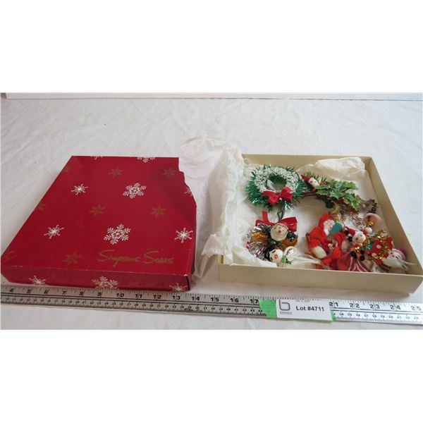 simpson sears box, with homemade decorations