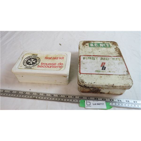 first aid kids - St Johns, BC no 1 - with old contents