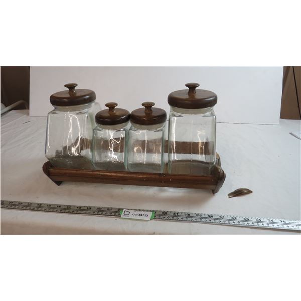 vintage general store candy glass containers