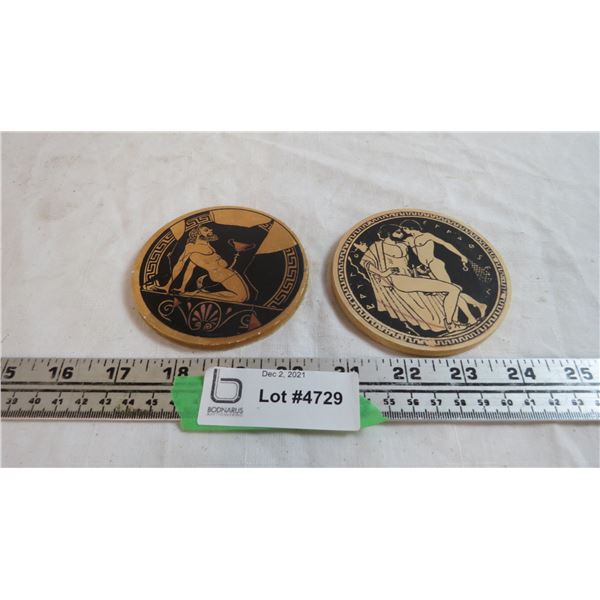 erotic greek art coasters