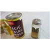 Image 3 : lot of 4 items, tobacco tin, baking powder tin, bottles