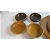 Image 3 : large wood server - with wooden bowls