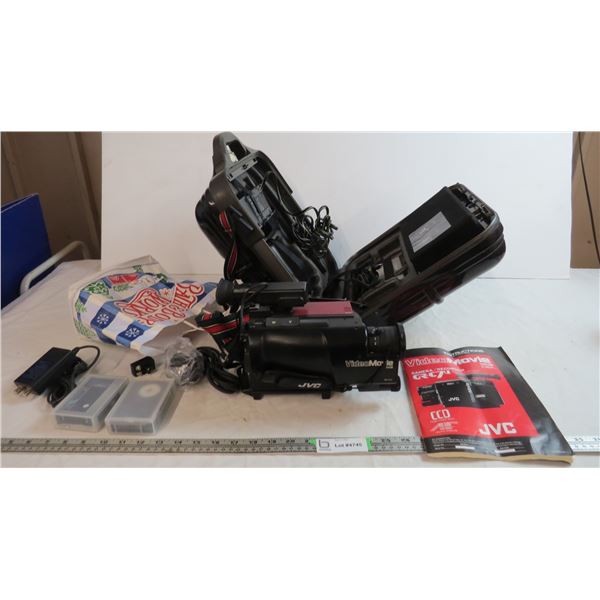 JVC video movie camera, recorder with case + Accesories