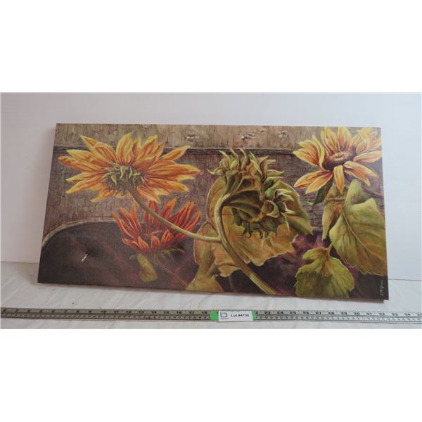 canvas print? signed CM Ginnis 15x30