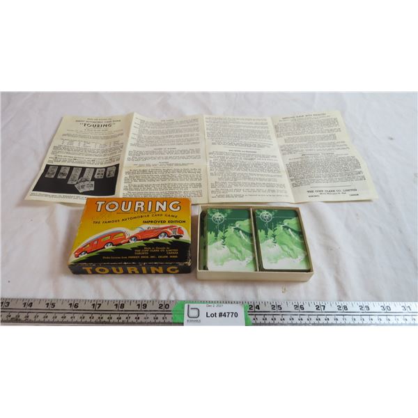 vintage touring auto card game 1947