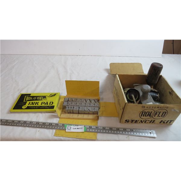 ROLFLO Stencil Kit (stamps not matching)