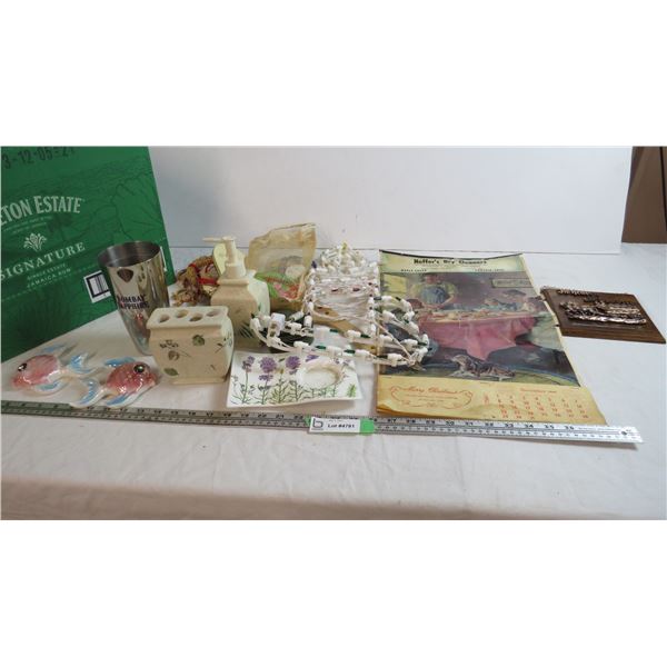 chalkware, 1963 ponteix sk calendar, misc