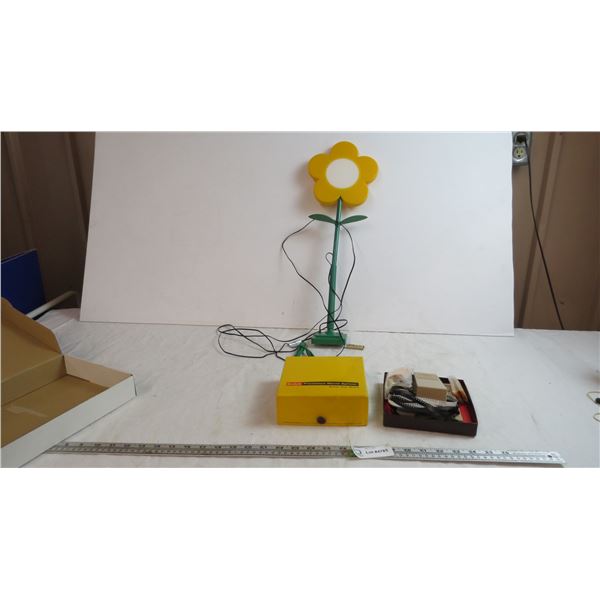 kodak movie splicer + flower light