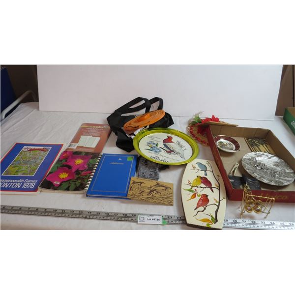 collector plates, wall hanging, misc