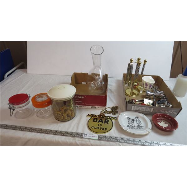 storage containers, collector plate, misc