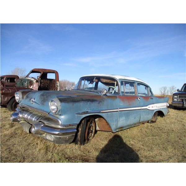 REMOTE PICKUP IN TUGASKE, SK - Pontiac 1957 Four Door Sedan with 261 motor