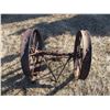 Image 2 : REMOTE PICKUP IN TUGASKE, SK - Pair of steel wheels on axle - 20" diameter