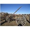 Image 1 : REMOTE PICKUP IN TUGASKE, SK - Wooden wagon running gear with hitch