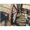 Image 3 : REMOTE PICKUP IN TUGASKE, SK - Wooden two wheeled cart with 52" diameter wheels