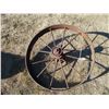 Image 1 : REMOTE PICKUP IN TUGASKE, SK - Vintage iron wheel - 31" diameter