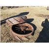 Image 2 : REMOTE PICKUP IN TUGASKE, SK - Pair of iron binder drive wheels 34" diameter