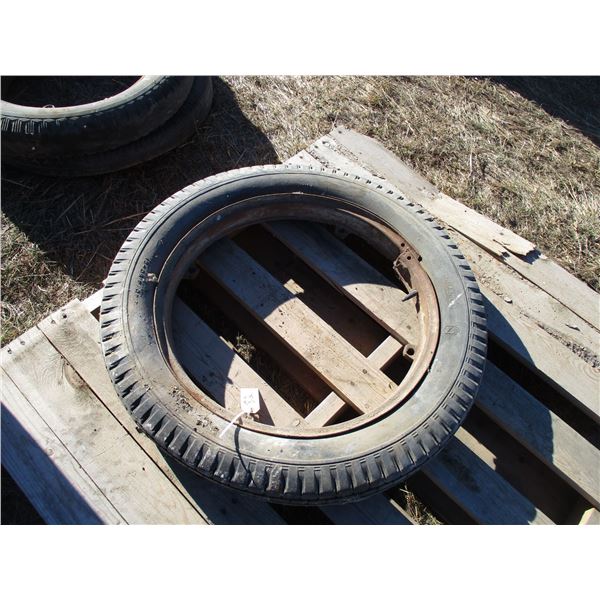 REMOTE PICKUP IN TUGASKE, SK - Dominion 21" Diameter auto tire and rim