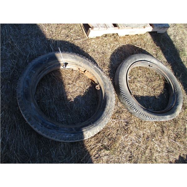 REMOTE PICKUP IN TUGASKE, SK - 2X THE MONEY - Two Goodyear 21" Diameter auto tires and Rims