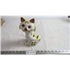 Image 1 : ceramic cat ornament - 8.5" tall coin bank