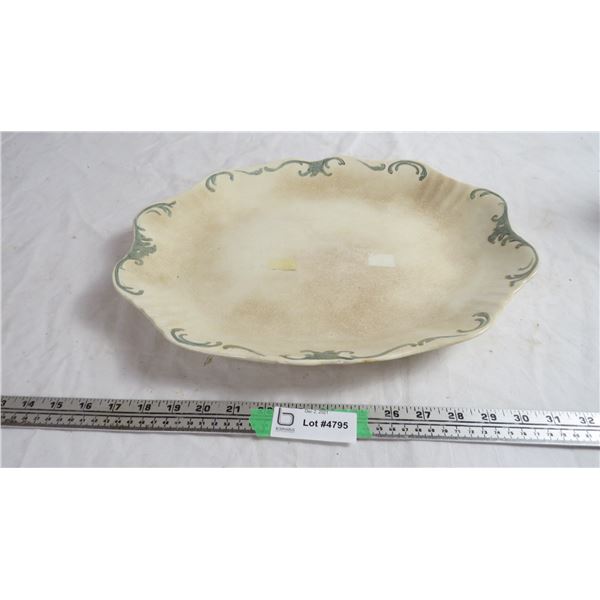porcelaine De Terre John Edwards England platter (small hairline crack) - 16" long