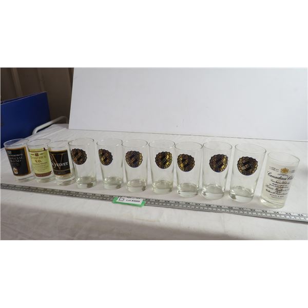 (11) advertising glass tumblers
