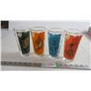Image 1 : (4) advertising glass tumblers