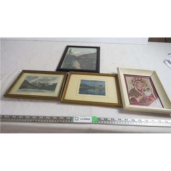 (4) pictures in frames