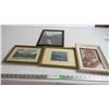 Image 1 : (4) pictures in frames