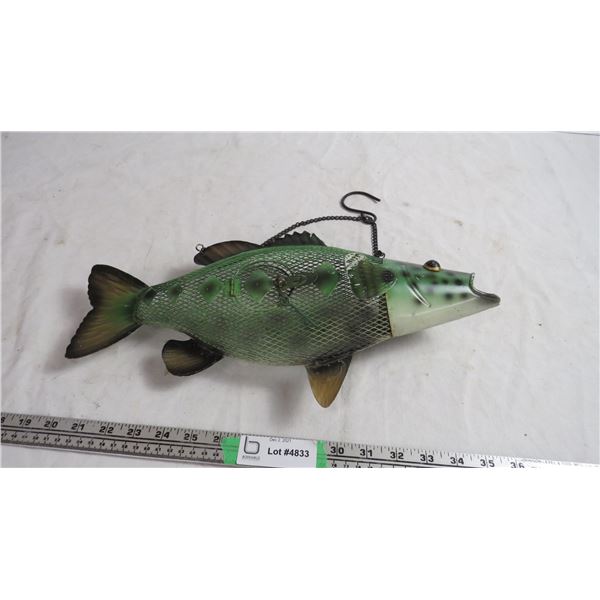 hanging metal salmon fish - used as a cage