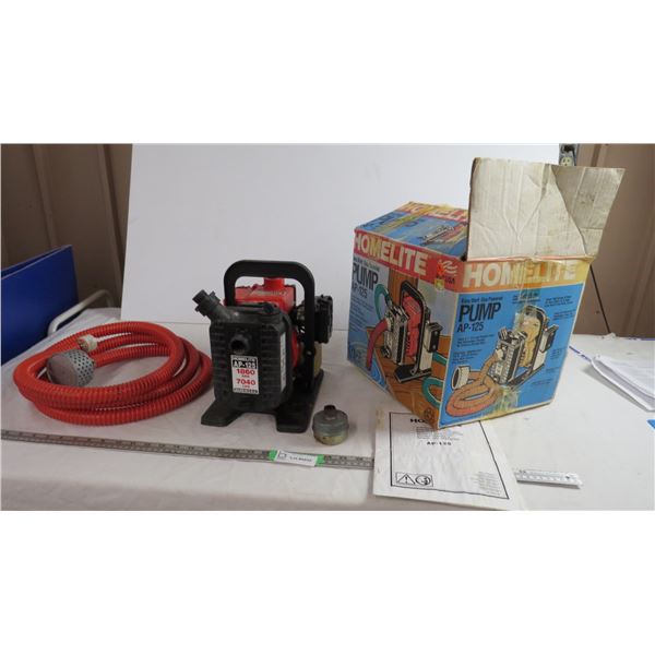 homelite car powered pump AP 125 with manual