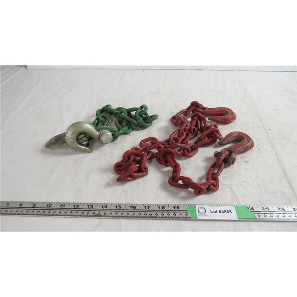 (2) chains - 69" and 30" long
