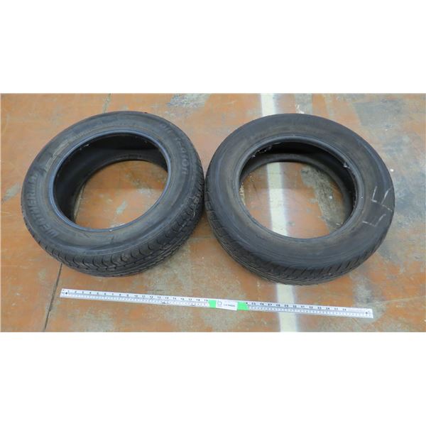 2 used tires - yokohoma, weathermaxx - 195 /60r15