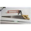 Image 1 : hand saw, dynamic caulking gun