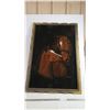 Image 1 : velvet horse picture in frame