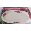 Image 2 : Christmas oval platter - NIB - 13.5" long