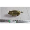 Image 2 : Brass piggy bank - 6" long