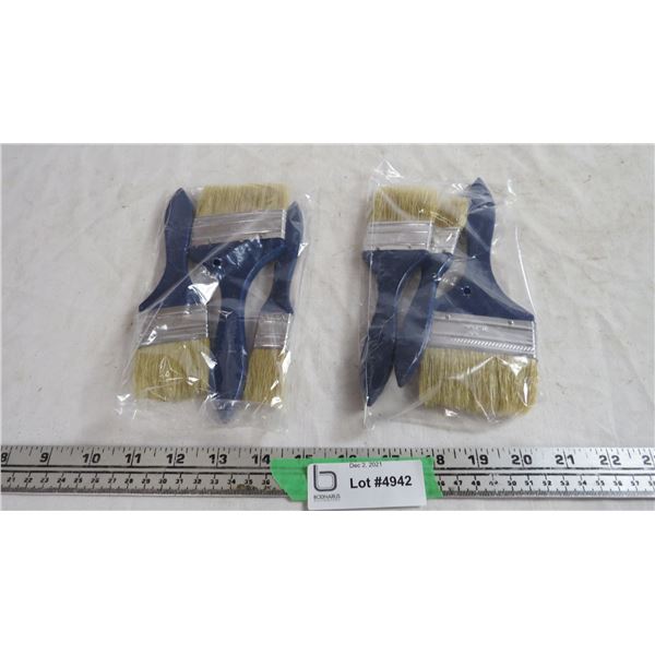 2X THE BID PRICE - 3 piece paint brushes