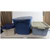 Image 1 : 3 plastic totes with lids