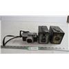 Image 1 : (2) kodak brownie cameras + canon coronet 28 camera