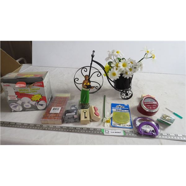 ornamental pieces, motion light, misc