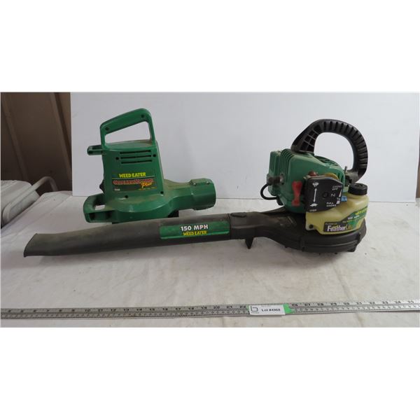 (2) weed eaters, gas + electric