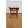 Image 1 : Wood End Table with slide-out drawer - 22W x 24T