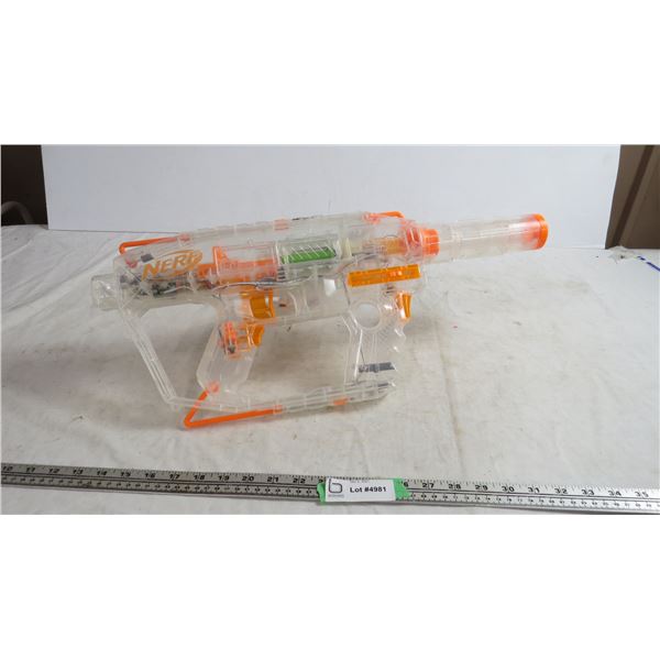 semi auto nerf gun modulus evader + 7 nerf bullets