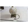 Image 2 : west Germany made lamp - 28" T - fabric shade (cord repaired)
