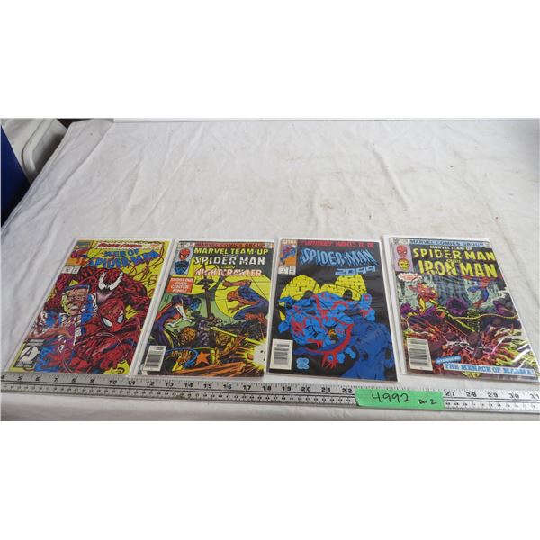 (4) marvel spiderman comics