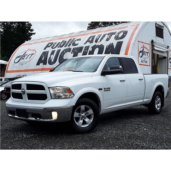 H2 --  2014 DODGE RAM 1500 SLT CREW CAB 4X4 , White , 183781  KM's