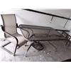 Image 1 : Outside Table with Chair and Umbrella Stand