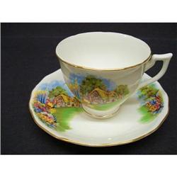 CROWN ESSEX CHINA CUP & SAUCER- COTTAGE #2356933